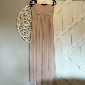 Birdy Grey Grace Convertible Dress Pale Blush Bridesmaid Dress - L
